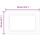vidaXL LED-es fürdőszobatükör 60x40 cm