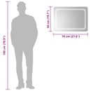 vidaXL LED-es fürdőszobatükör 70x50 cm