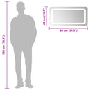 vidaXL LED-es fürdőszobatükör 80 x 40 cm