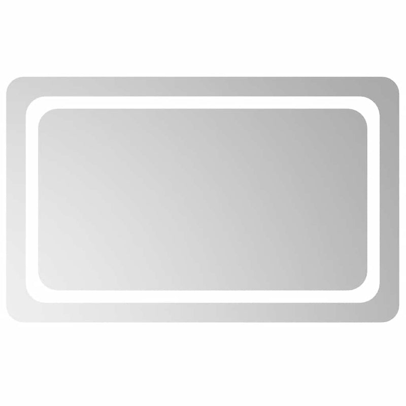 vidaXL LED-es fürdőszobatükör 80 x 50 cm