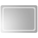 vidaXL LED-es fürdőszobatükör 80x60 cm