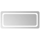 vidaXL LED-es fürdőszobatükör 90x40 cm