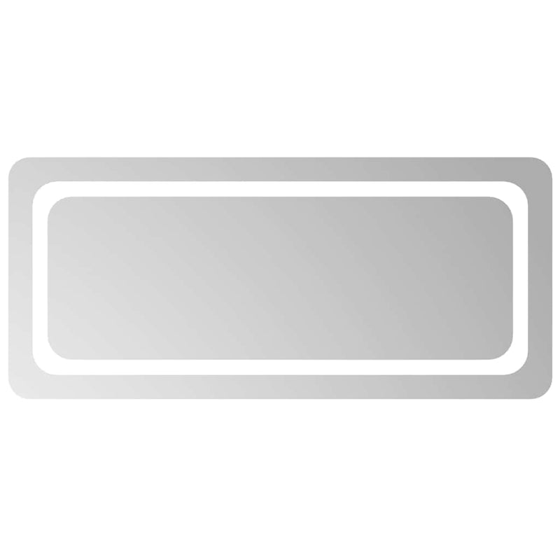 vidaXL LED-es fürdőszobatükör 90x40 cm