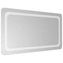 vidaXL LED-es fürdőszobatükör 90x50 cm