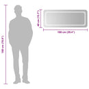 vidaXL LED-es fürdőszobatükör 100x40cm