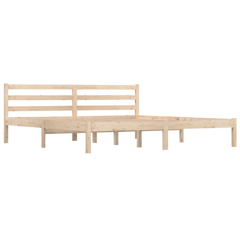 vidaXL Super King tömör fenyőfa ágykeret 180 x 200 cm