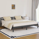 vidaXL szürke tömör fenyőfa ágykeret 200 x 200 cm