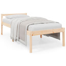 vidaXL Small Single tömör fenyőfa ágy időseknek 75 x 190 cm