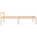 vidaXL Small Single tömör fenyőfa ágy időseknek 75 x 190 cm
