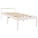 vidaXL Small Single fehér tömör fenyőfa ágy időseknek 75 x 190 cm
