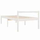 vidaXL Small Single fehér tömör fenyőfa ágy időseknek 75 x 190 cm