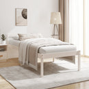 vidaXL Small Single fehér tömör fenyőfa ágy időseknek 75 x 190 cm