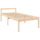 vidaXL Single tömör fenyőfa ágy időseknek 90 x 190 cm