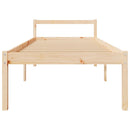 vidaXL Single tömör fenyőfa ágy időseknek 90 x 190 cm