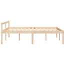 vidaXL Small Double tömör fenyőfa ágy időseknek 120 x 190 cm