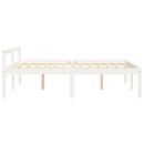vidaXL Small Double fehér tömör fenyőfa ágy időseknek 120 x 190 cm