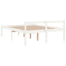 vidaXL Small Double fehér tömör fenyőfa ágy időseknek 120 x 190 cm