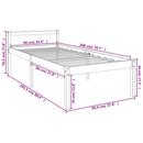 vidaXL tömör fenyőfa ágy időseknek 90 x 200 cm