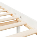 vidaXL fehér tömör fenyőfa ágy időseknek 140 x 200 cm