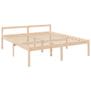 vidaXL Super King Size tömör fenyőfa ágy időseknek 180 x 200 cm