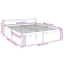 vidaXL Super King Size tömör fenyőfa ágy időseknek 180 x 200 cm