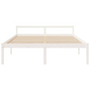 vidaXL Super King Size fehér tömör fenyőfa ágy időseknek 180 x 200 cm