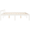 vidaXL Super King Size fehér tömör fenyőfa ágy időseknek 180 x 200 cm