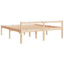 vidaXL tömör fenyőfa ágy időseknek 200 x 200 cm