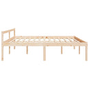 vidaXL tömör fenyőfa ágy időseknek 200 x 200 cm