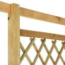 vidaXL impregnált fenyőfa sarokpergola paddal 166 x 81 x 174 cm