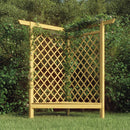 vidaXL impregnált fenyőfa sarokpergola paddal 166 x 81 x 174 cm