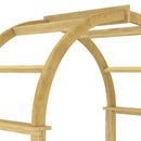 vidaXL impregnált tömör fenyőfa rácsos boltív 141 x 97 x 243 cm