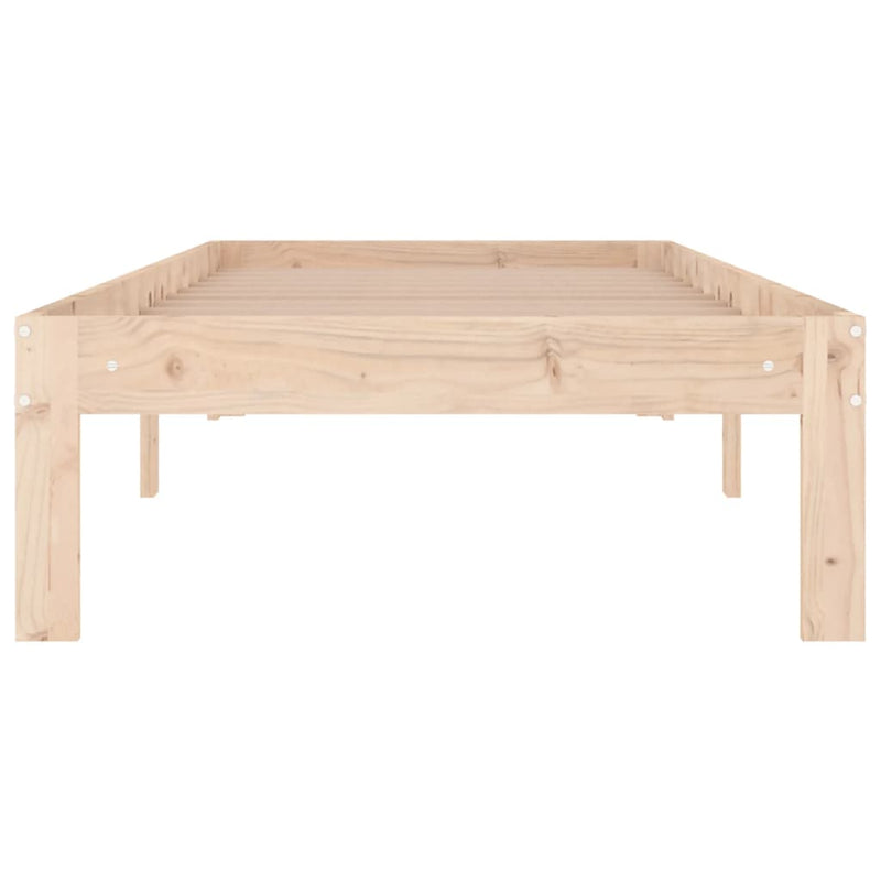 vidaXL Small Single tömör fa ágykeret 75 x 190 cm