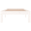 vidaXL Small Single fehér tömör fa ágykeret 75 x 190 cm