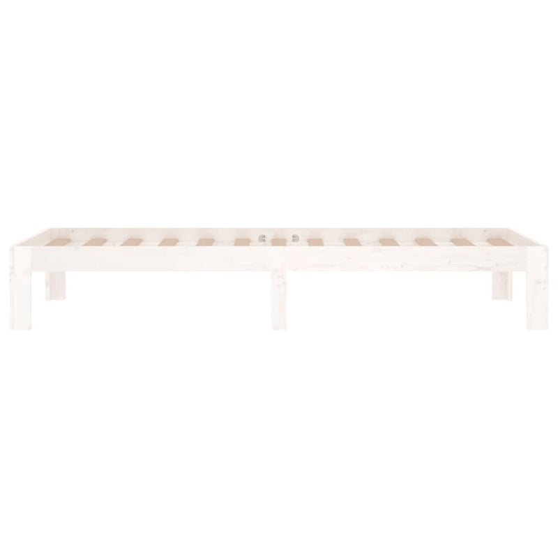 vidaXL Small Single fehér tömör fa ágykeret 75 x 190 cm