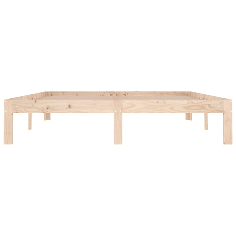 vidaXL King Size tömör fa ágykeret 150 x 200 cm