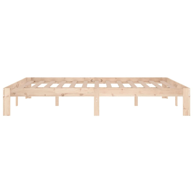 vidaXL King Size tömör fa ágykeret 150 x 200 cm