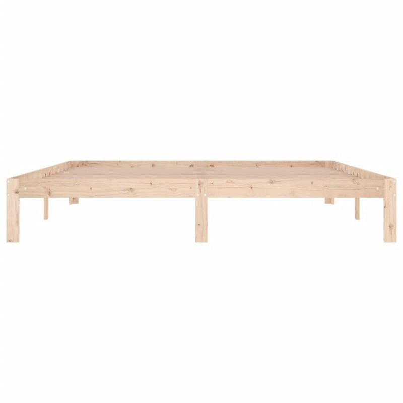 vidaXL Super King tömör fa ágykeret 180 x 200 cm