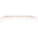 vidaXL fehér tömör fenyőfa ágykeret 200 x 200 cm