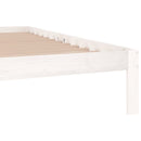 vidaXL fehér tömör fenyőfa ágykeret 200 x 200 cm
