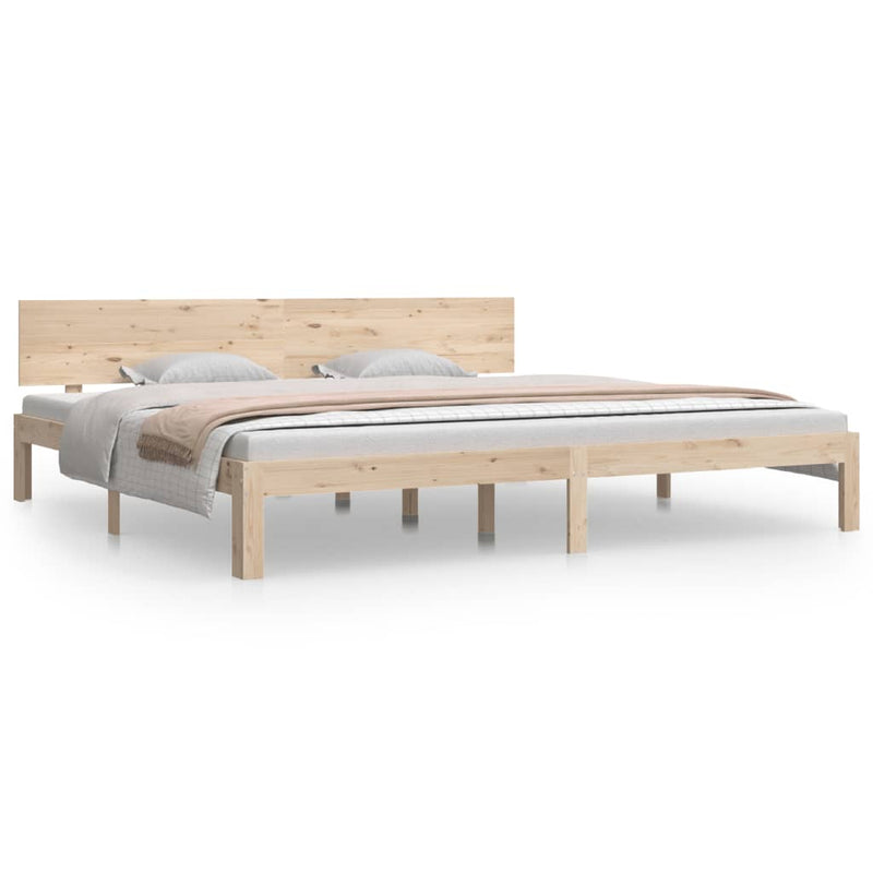vidaXL tömör fenyőfa ágykeret 200 x 200 cm