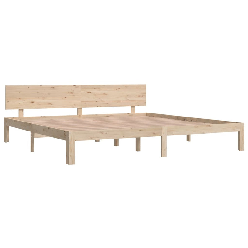 vidaXL tömör fenyőfa ágykeret 200 x 200 cm