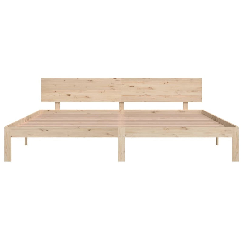 vidaXL tömör fenyőfa ágykeret 200 x 200 cm