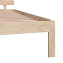 vidaXL tömör fenyőfa ágykeret 200 x 200 cm