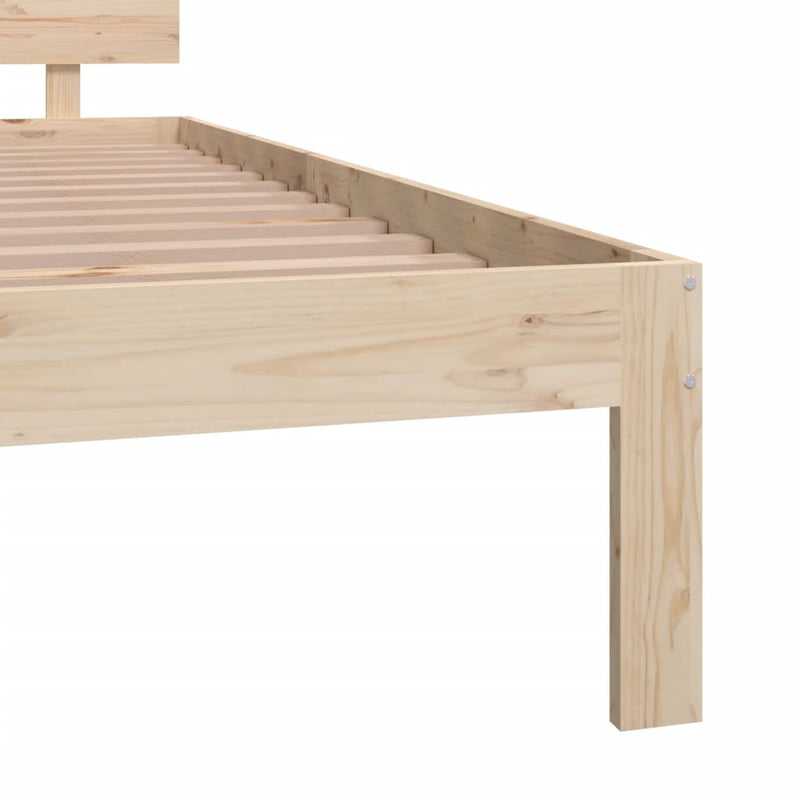 vidaXL tömör fenyőfa ágykeret 200 x 200 cm