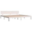 vidaXL fehér tömör fenyőfa ágykeret 200 x 200 cm