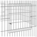 vidaXL horganyzott vas nyúlketrec 110 x 110 x 55 cm
