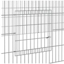 vidaXL 2 paneles horganyzott vas nyúlketrec 220 x 110 x 55 cm
