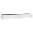 vidaXL 4 paneles horganyzott vas nyúlketrec 433x109x54 cm
