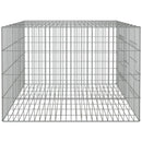vidaXL 2 paneles horganyzott vas nyúlketrec 110 x 79 x 54 cm